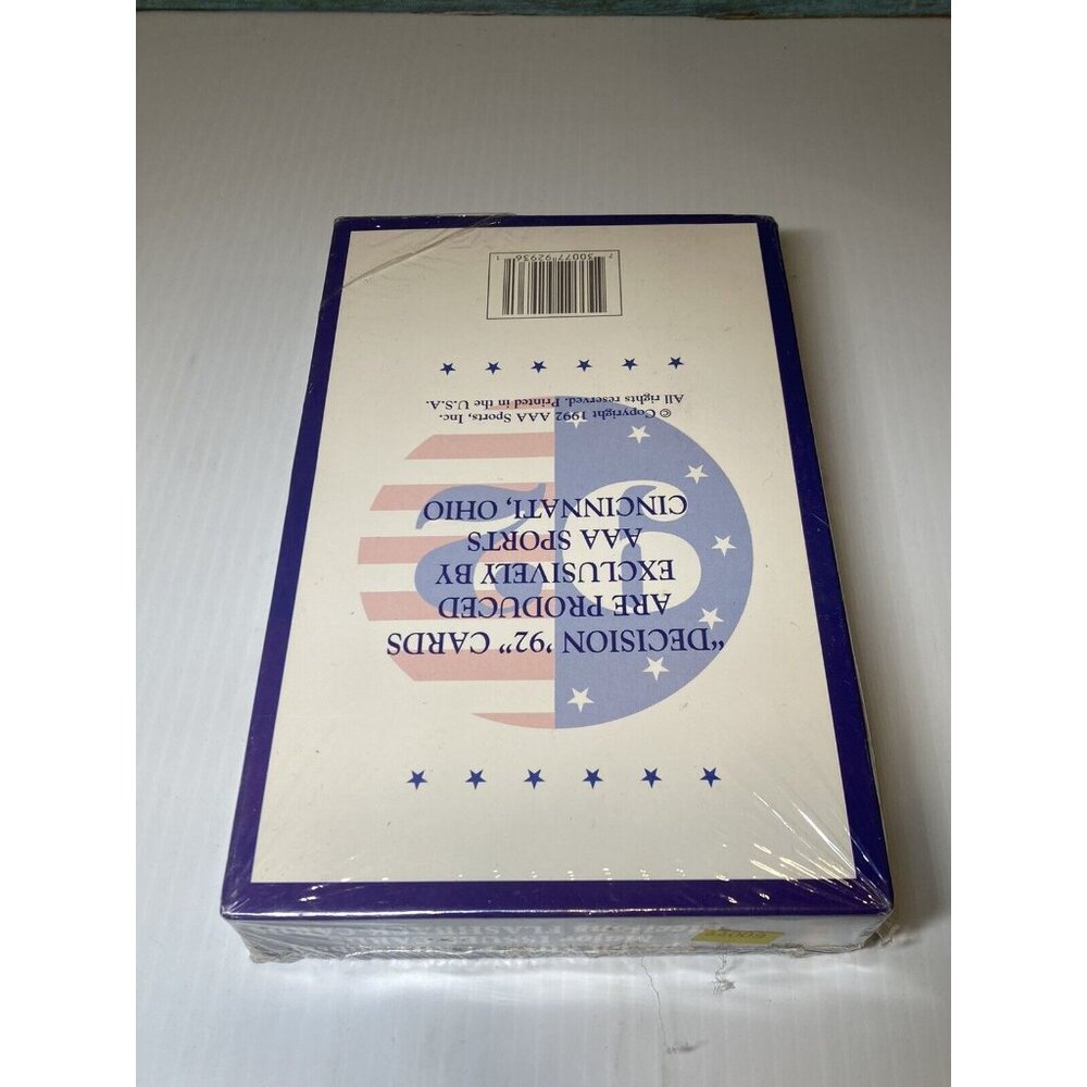 1992 Decision '92 Trading Card Box 36 Packs Sealed Bill Clinton George Bush NOS - Picture 6 of 7